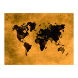 World Map black and yellow digital art (Print Only) thumbnail