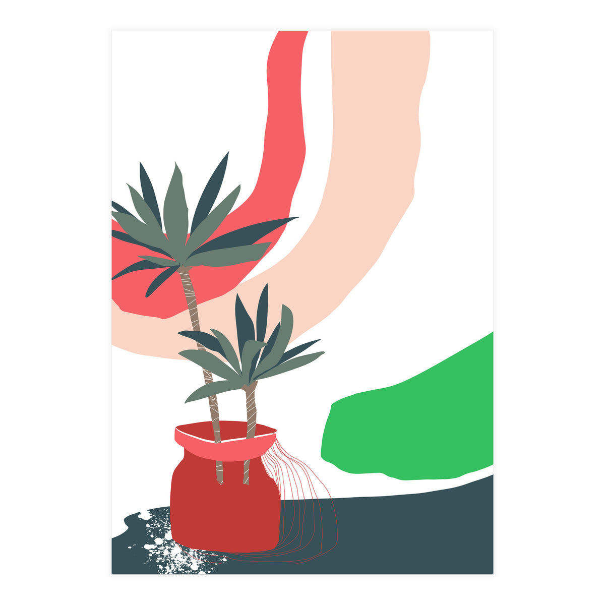 window sill plants (Print Only)