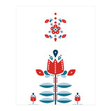 Scandinavian Folk Flowers (Print Only) thumbnail