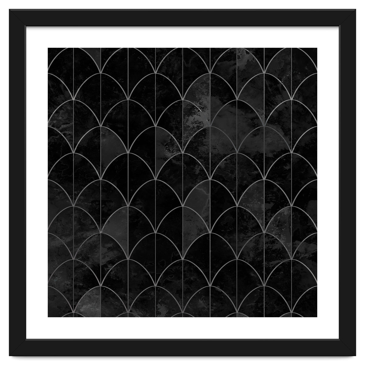 Mermaid scales. Black and white