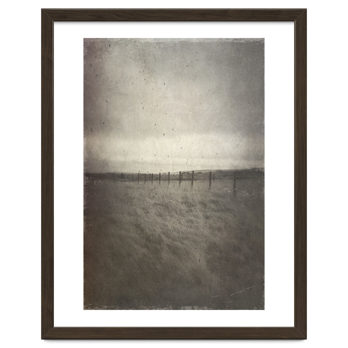 Bleak winter landscape of Saddleworth Moor