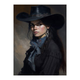 Gothic Cowgirl Moody Dark Painting  (Print Only) thumbnail