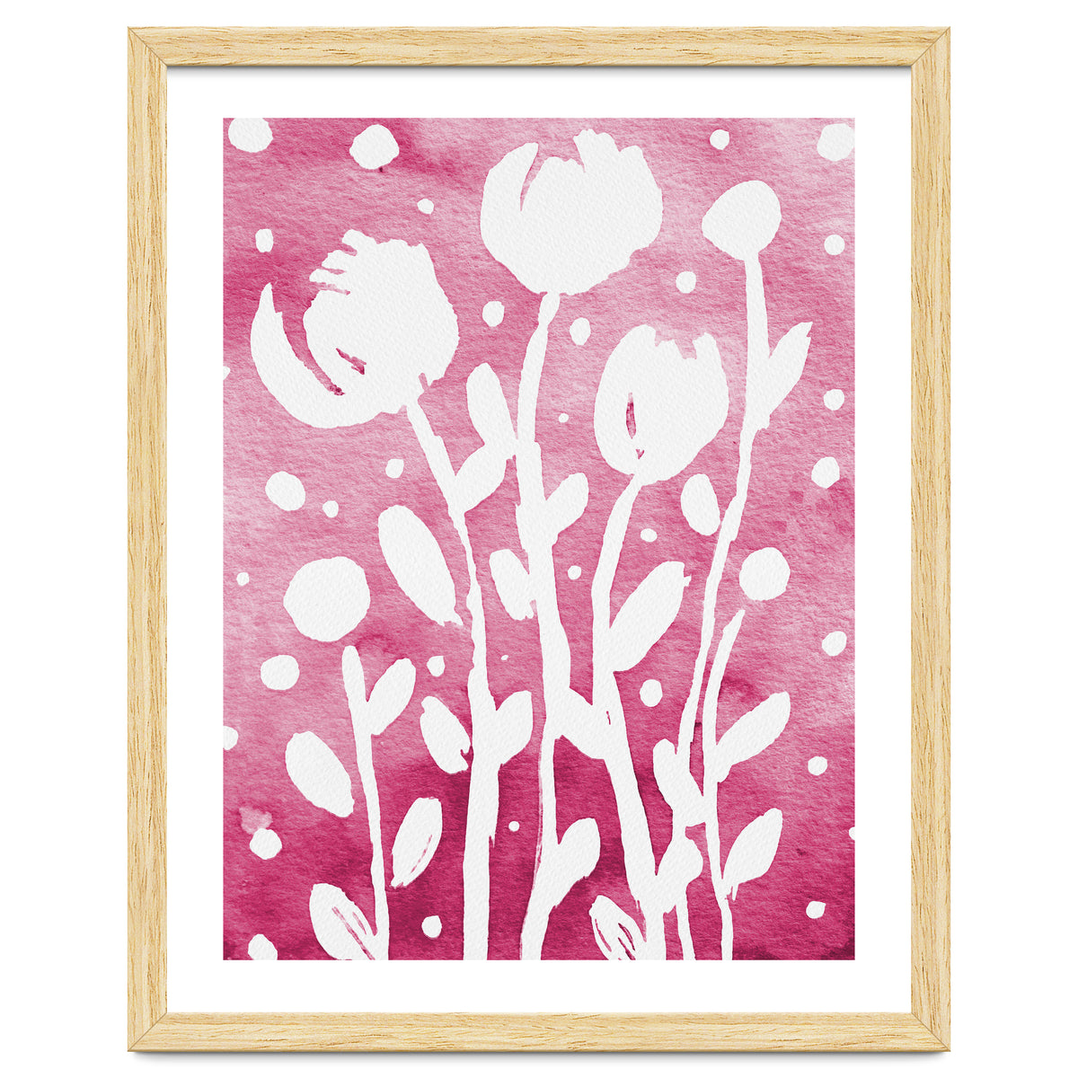 Abstract Flowers Pink