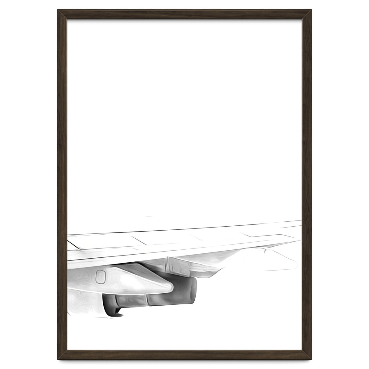 Black and White Airplane