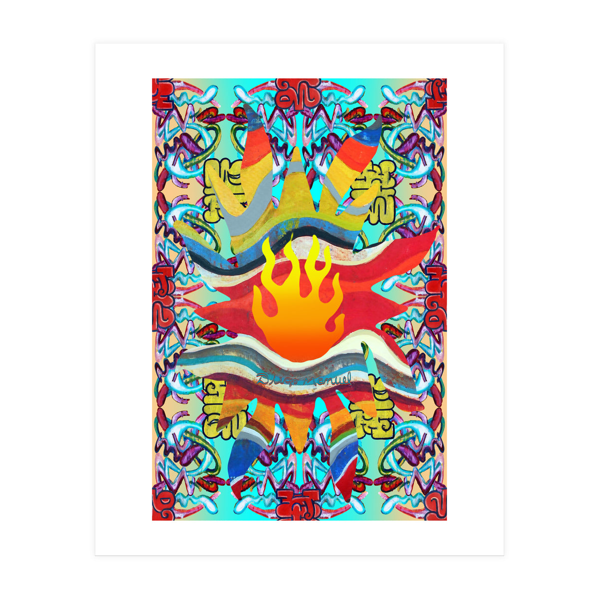 Fuego Y Graffiti 43 (Print Only)