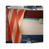 Fishing boat and striped sail (Print Only) thumbnail