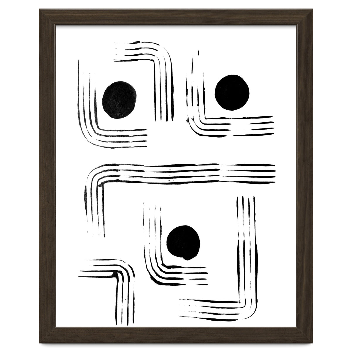 Mid-century Modern Monochrome Print #2