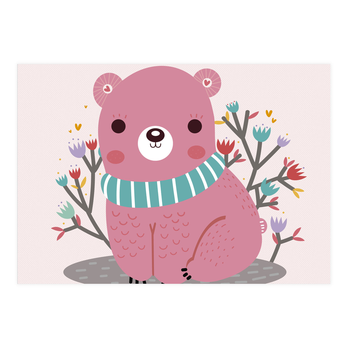 Pink bear (Print Only)
