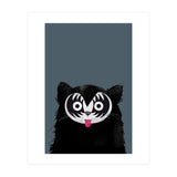 Doozal Cat Kiss (Print Only) thumbnail