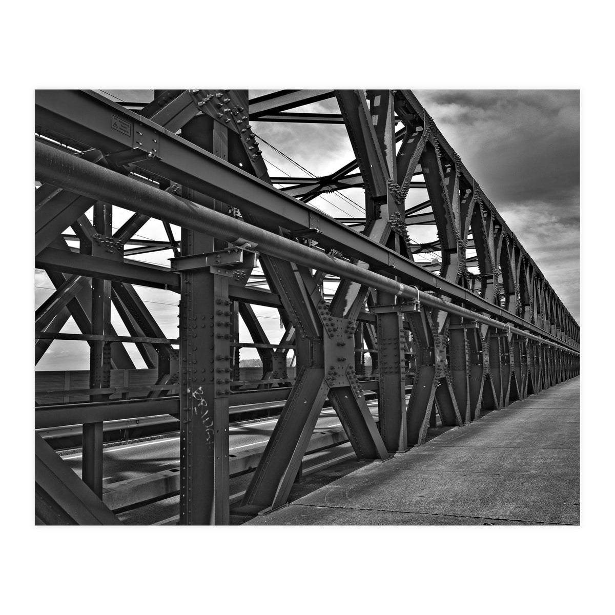Steel road bridge (Print Only)