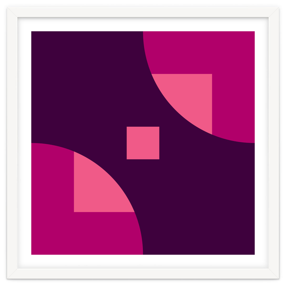 Geometric Shapes No. 1 - purple & pink squares