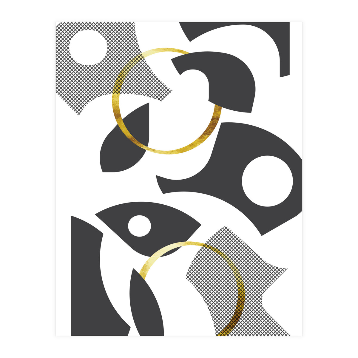 Cut Out Abstract No. 1 | gold (Print Only)