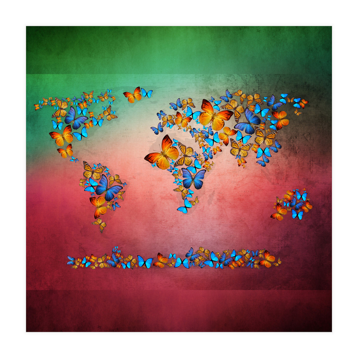 Map Of The World  (Print Only)