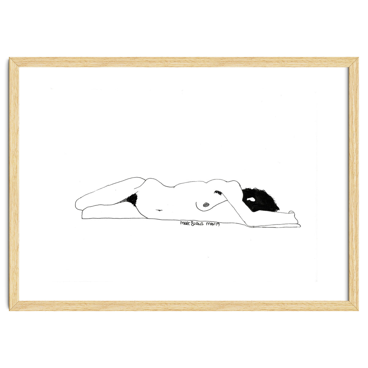 Untitled #1 - Lying nude figure