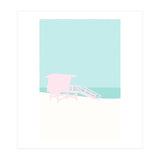 Minimal Lifeguard Tower - Turquoise Coast (Print Only) thumbnail