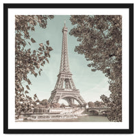 PARIS Eiffel Tower & River Seine | urban vintage style