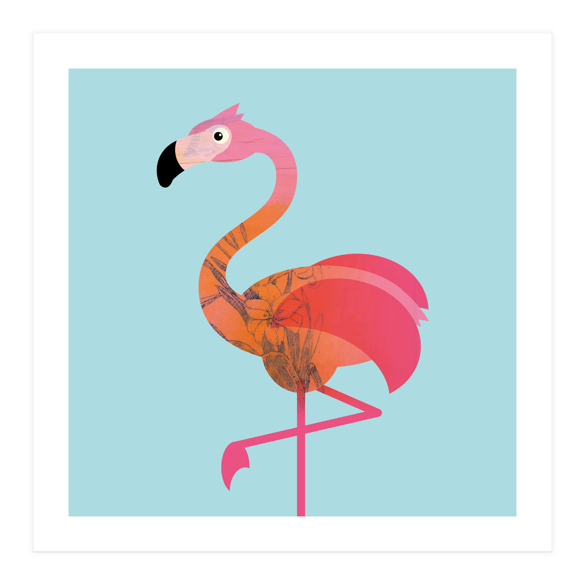 Kids Room Flamingo (Print Only)