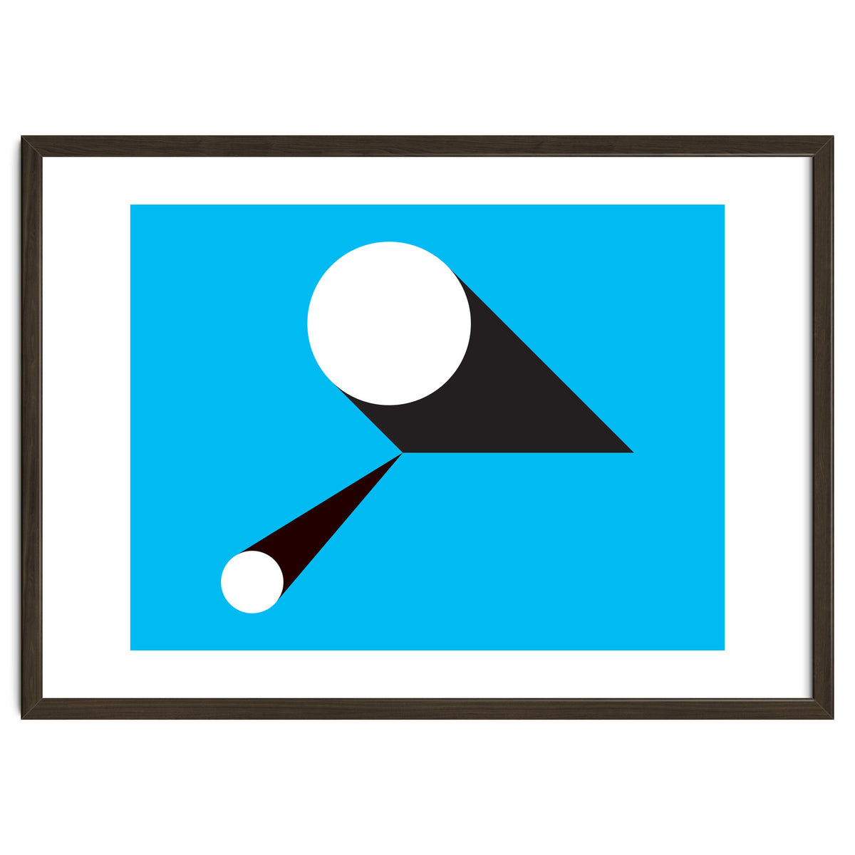 Geometric Shapes No. 46 - blue & black