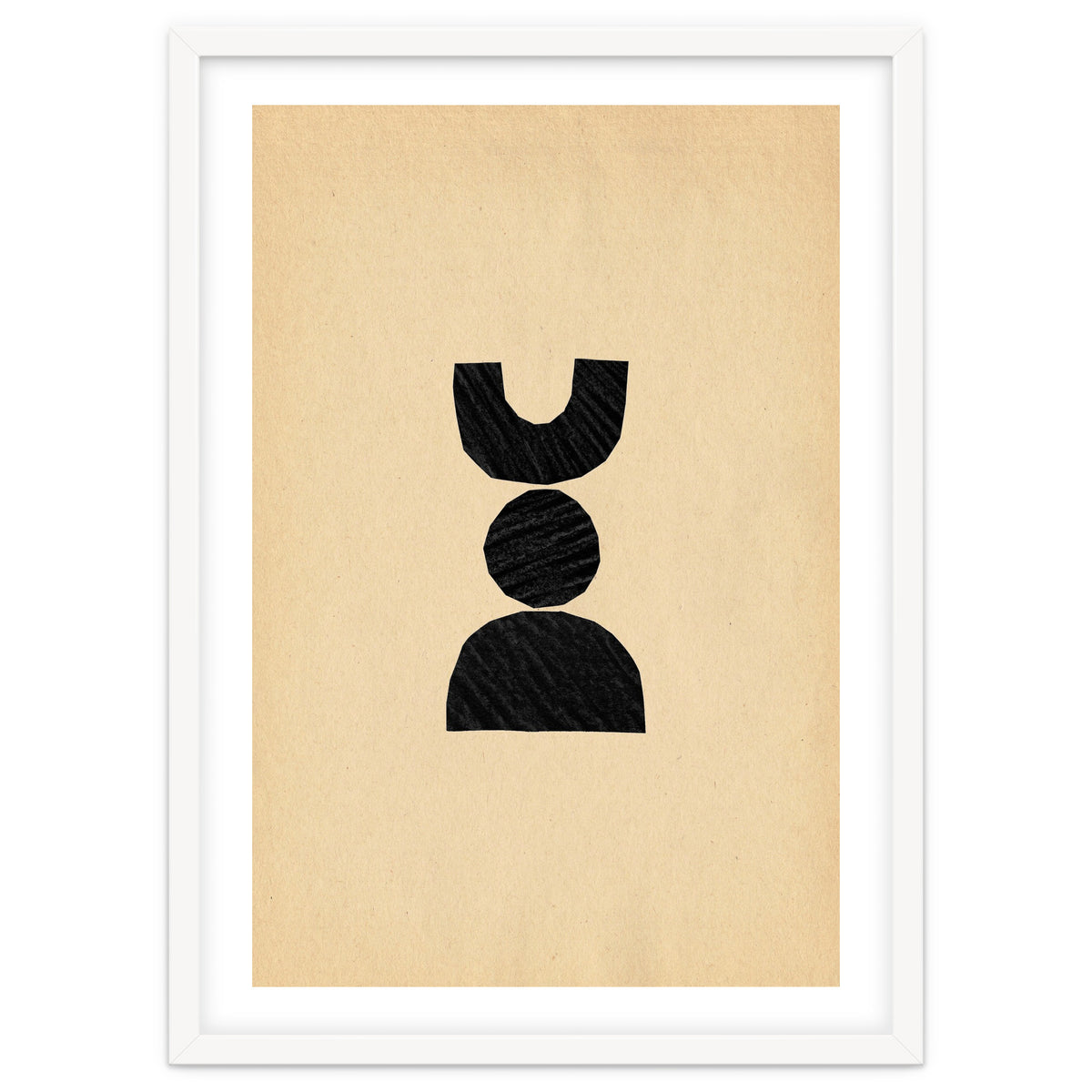 Abstract balancing shapes