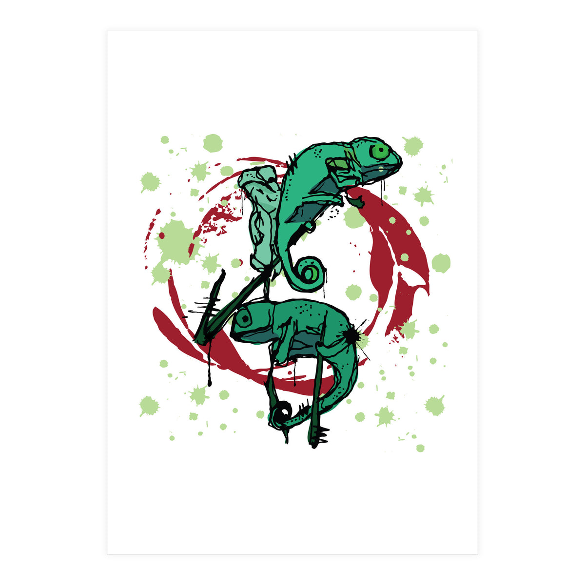 Lizards sketch (Print Only)