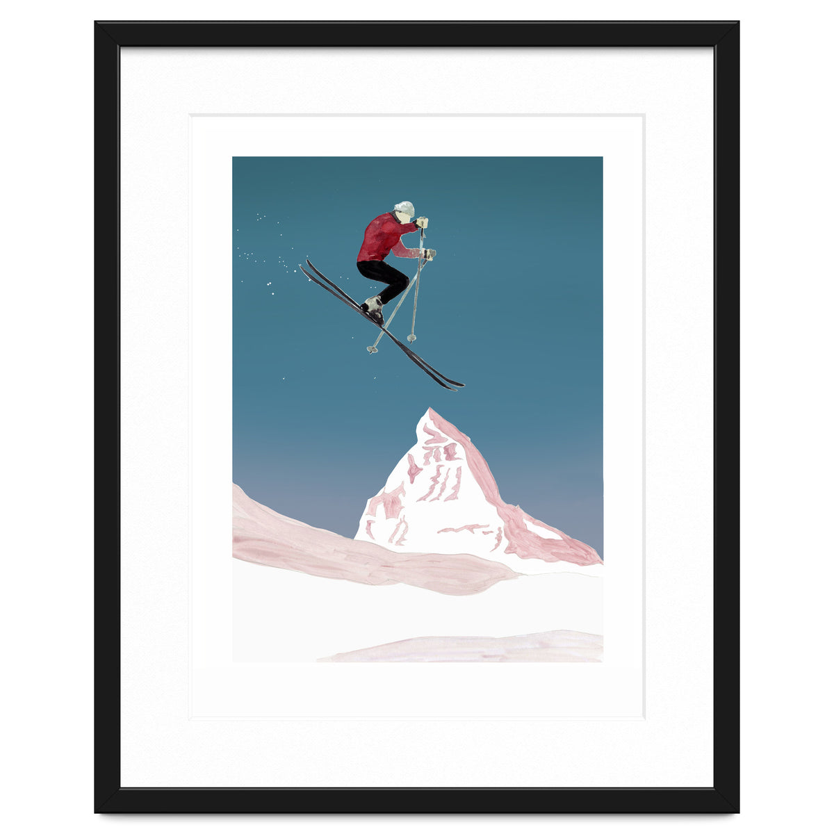 Mountain Love Skier