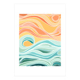 Sky And Sea Abstract (Print Only) thumbnail