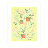 Wild Orange Floral | Yellow (Print Only) thumbnail