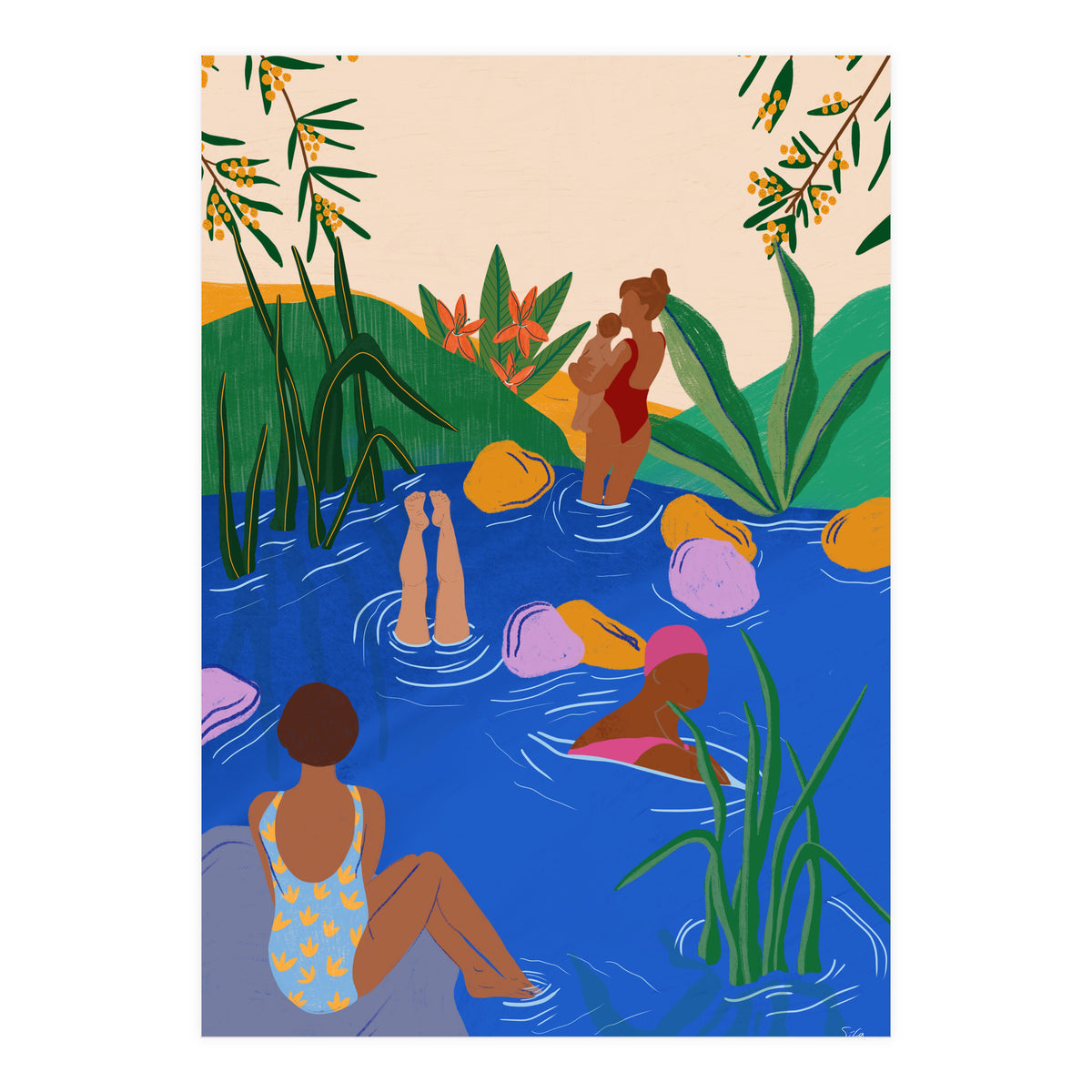 Swimming Wild (Print Only)