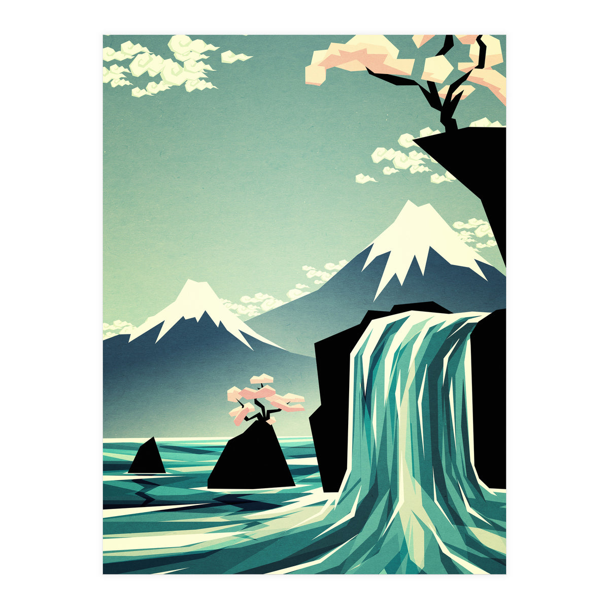 Waterfall Blossom Dream (Print Only)