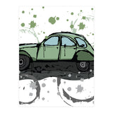 Green car sketch (Print Only) thumbnail