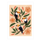 Toucans in the Hibiscus (Print Only) thumbnail