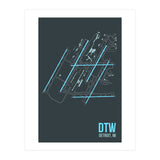 Detroit Airport Layout (Print Only) thumbnail