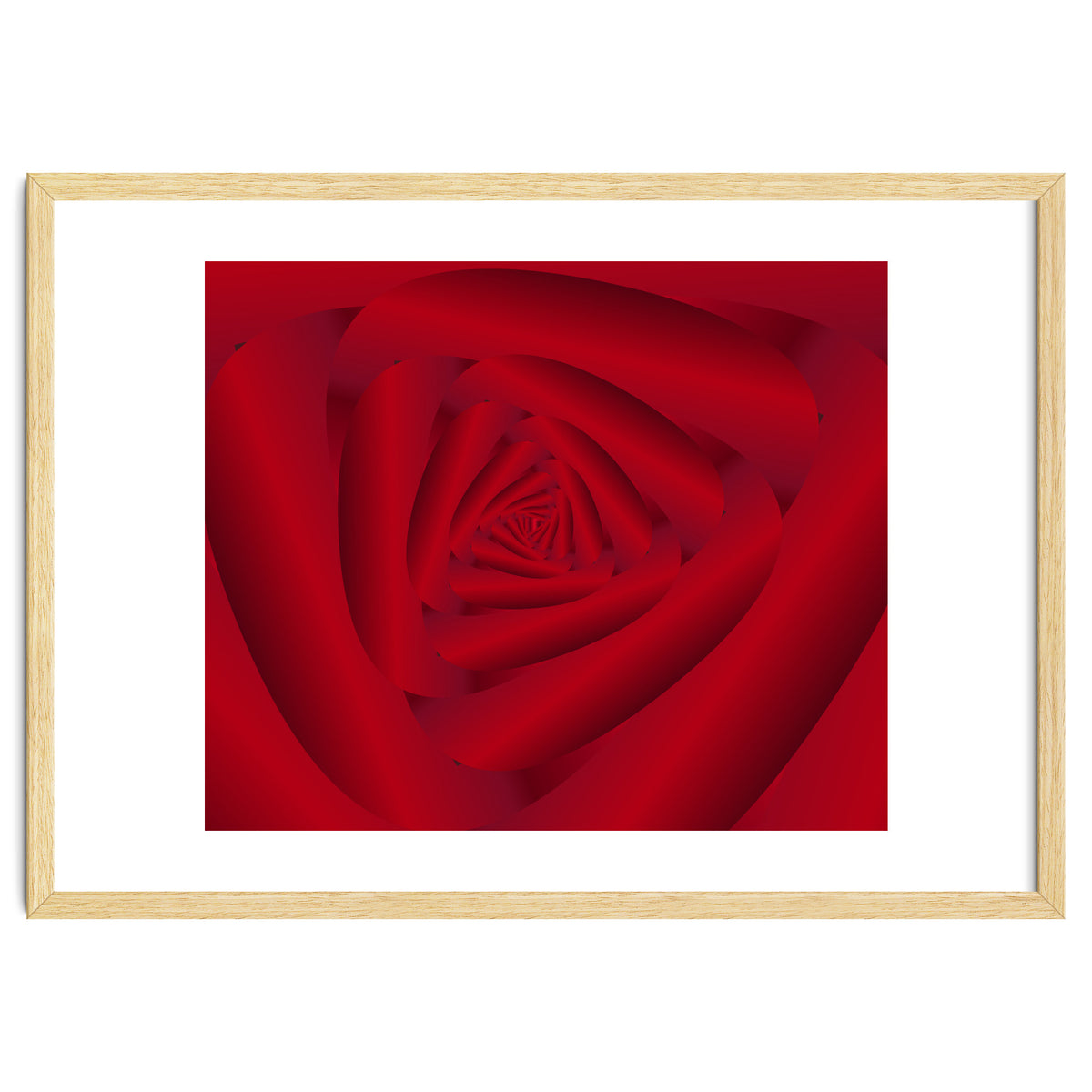 Rose Flower Swirl Art