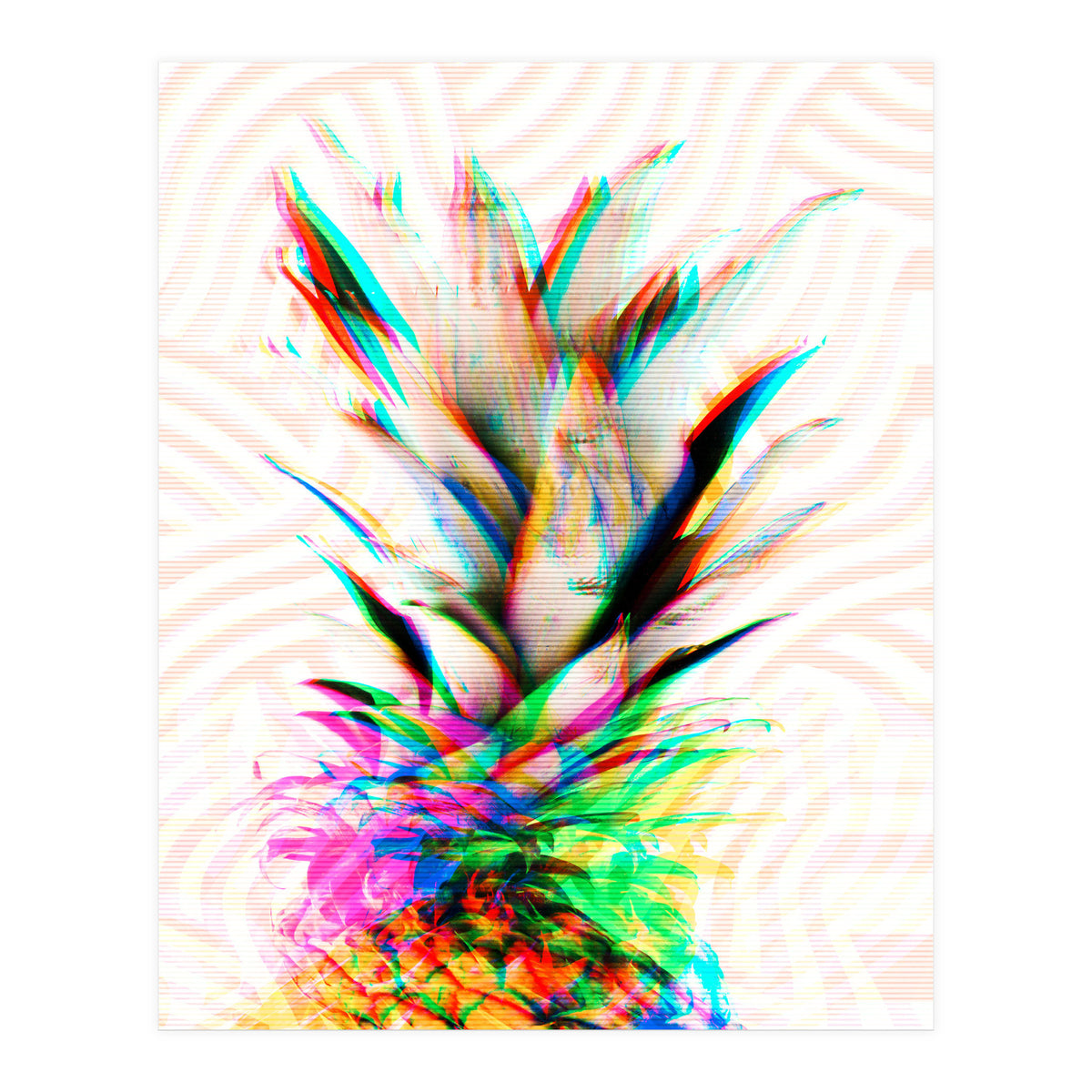 Pineapple Glitch (Print Only)