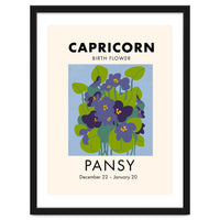 Capricorn Birth Flower Pansy