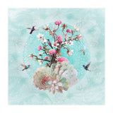 Floral Hummingbird  (Print Only) thumbnail