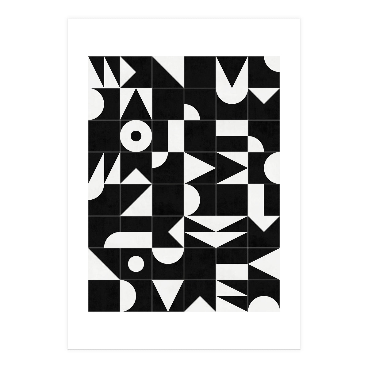 My Favorite Geometric Patterns No.18 - Black (Print Only)