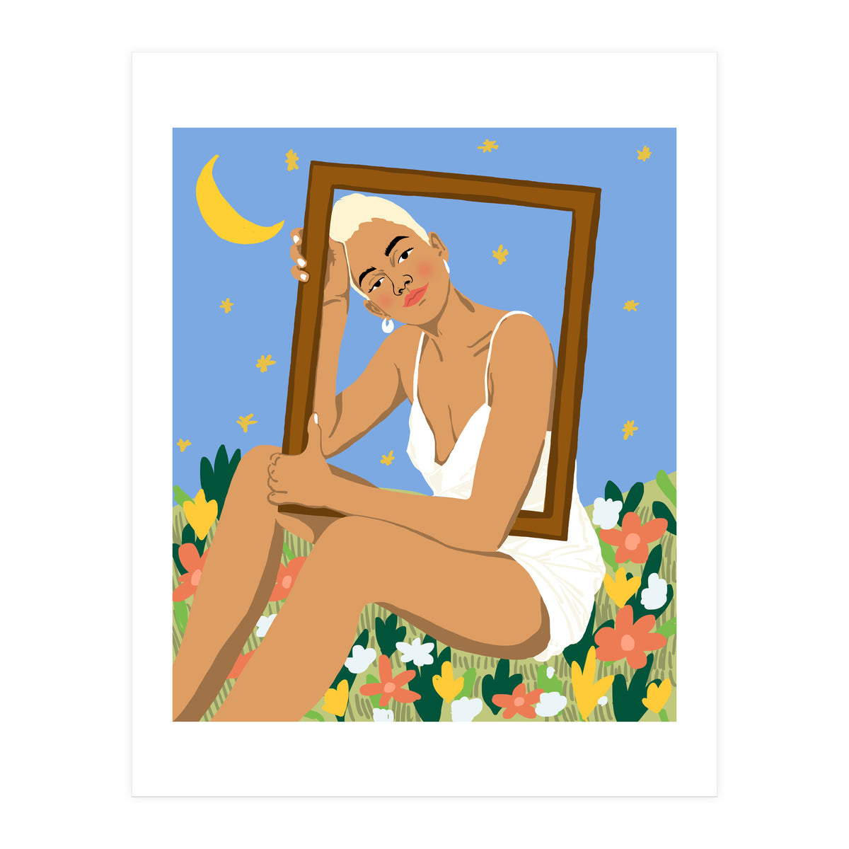 The Moon & Her Stars (Print Only)