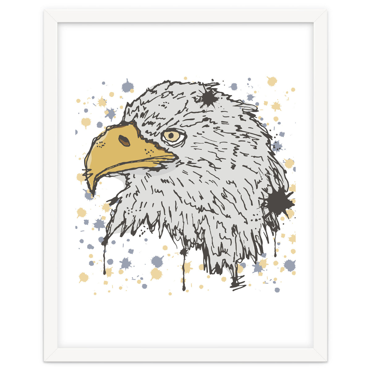 Eagle scribble sketch