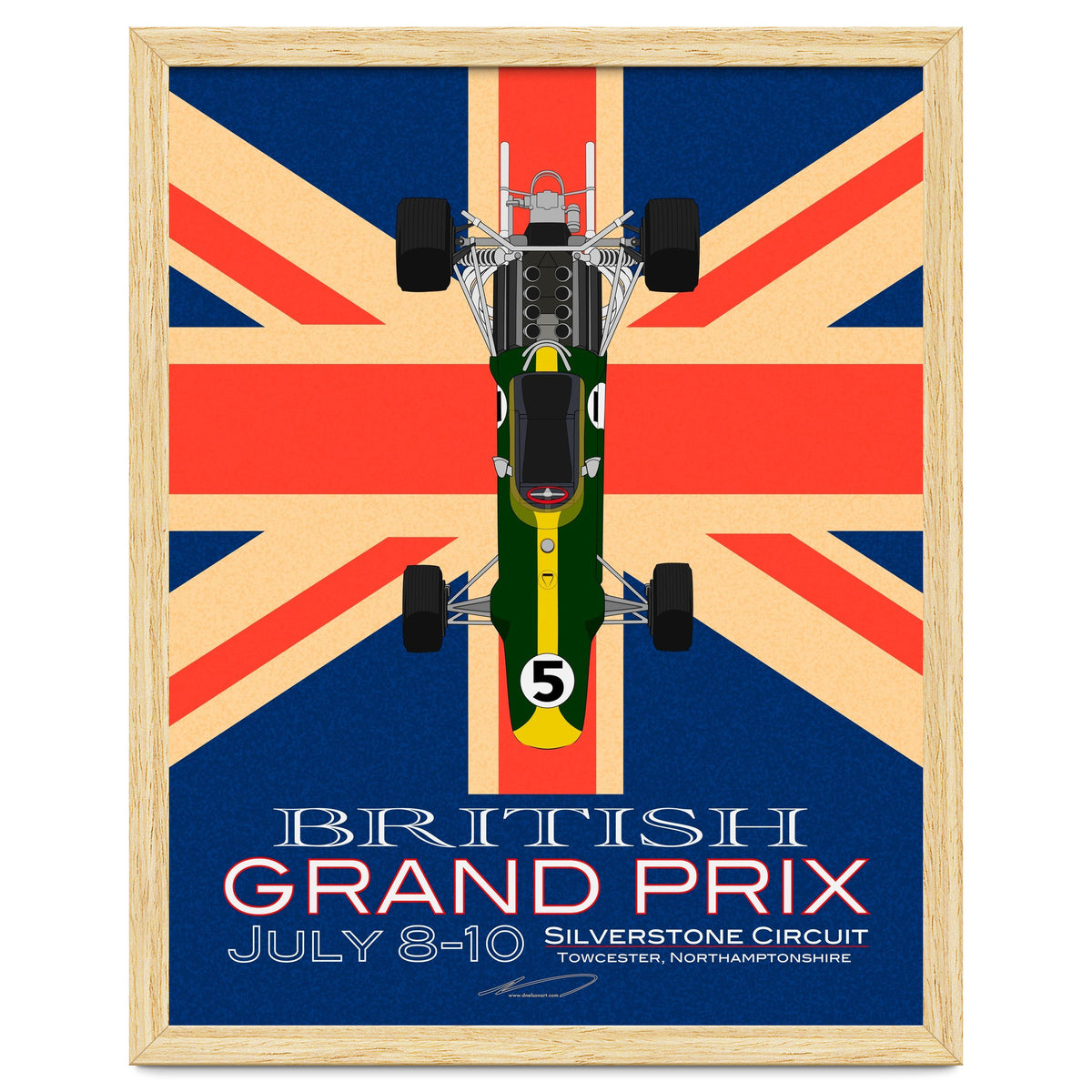 British Grand Prix poster