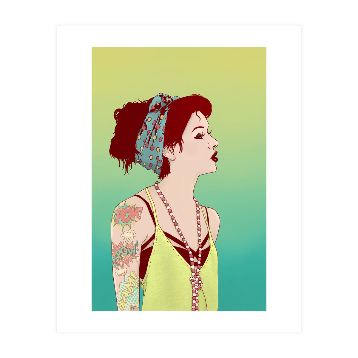 Pop Art Lady (Print Only)