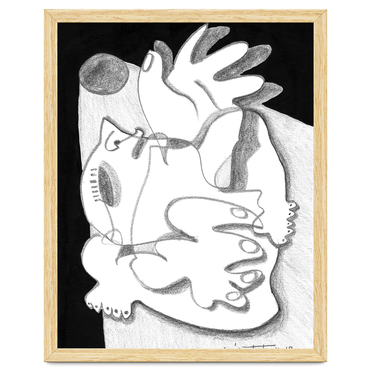 Dying in the Spotlight - b&w