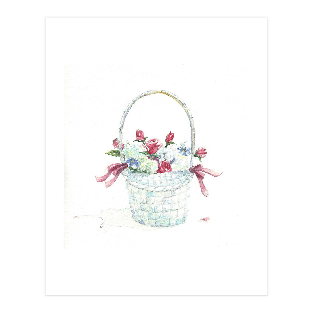 Basket of Roses (Print Only)