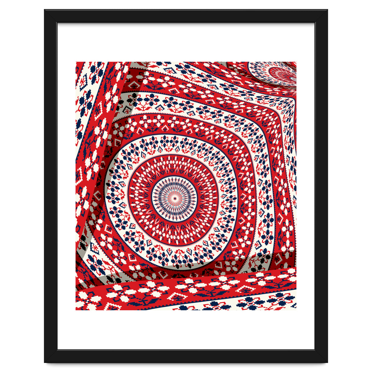 Romanian embroidery background 6