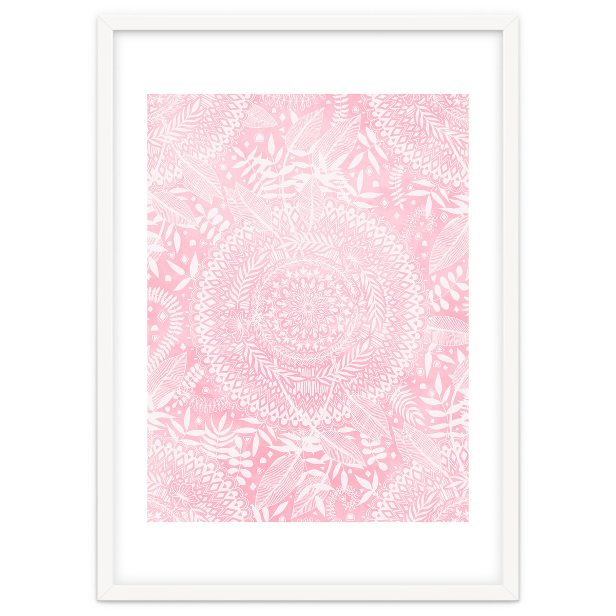Medallion Pattern in Blush Pink