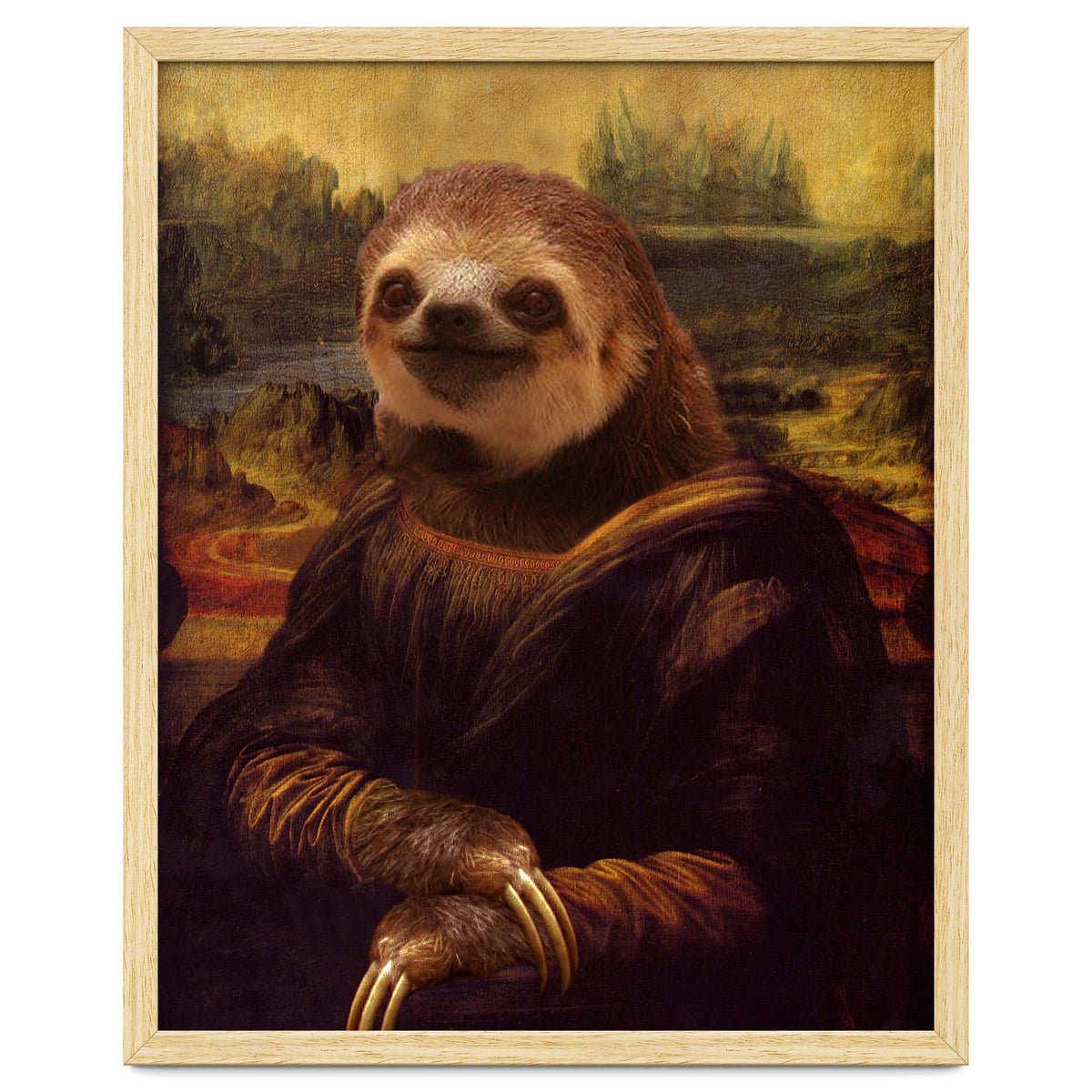 Sloth Mona Lisa