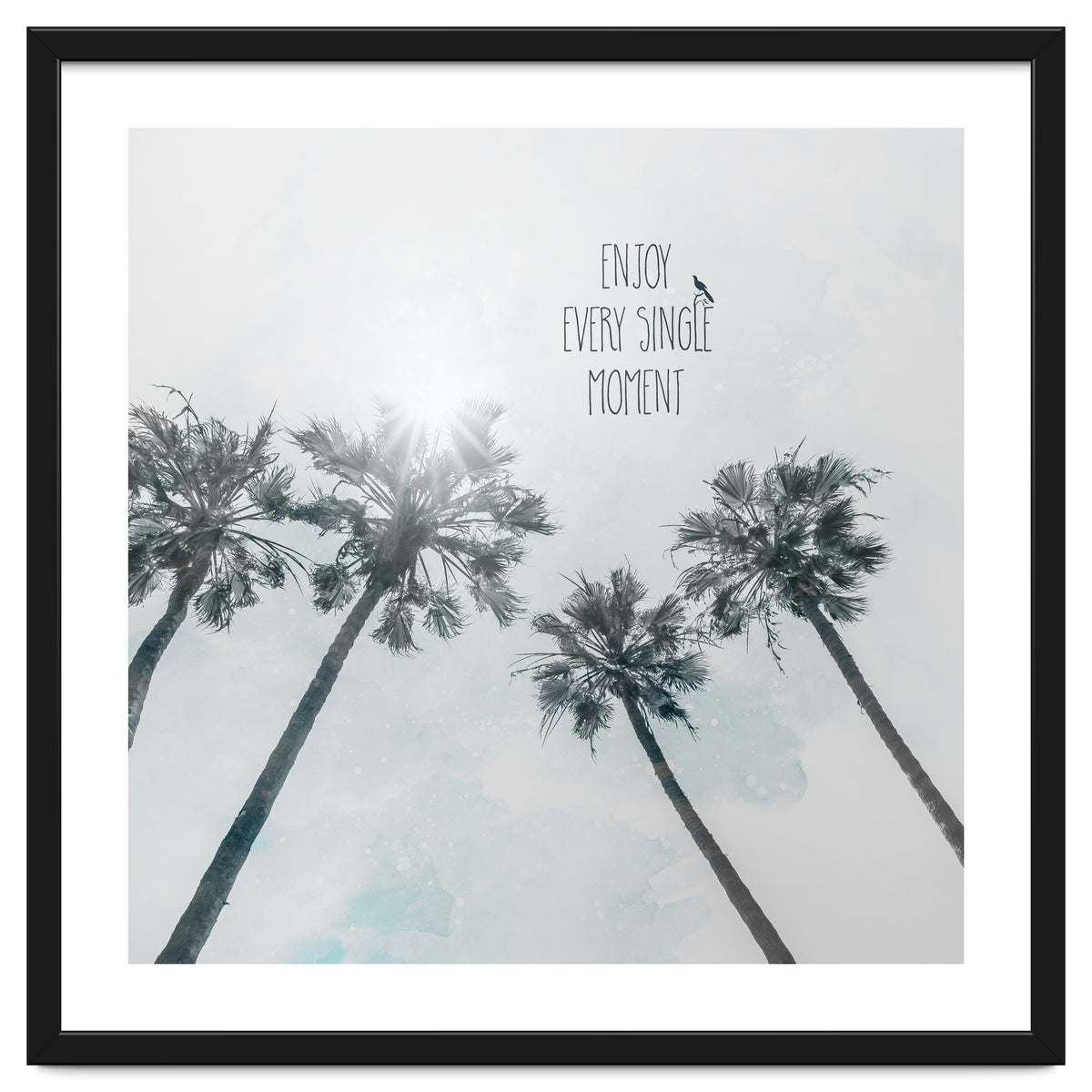 Palm trees with sun | enjoy every single moment