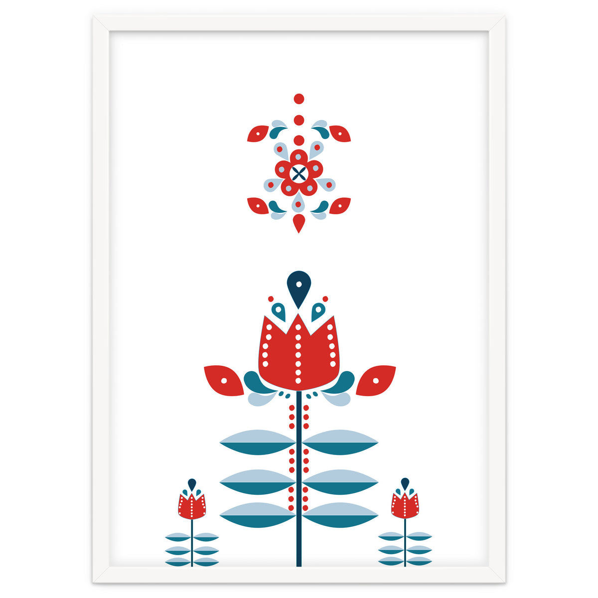 Scandinavian Folk Flowers