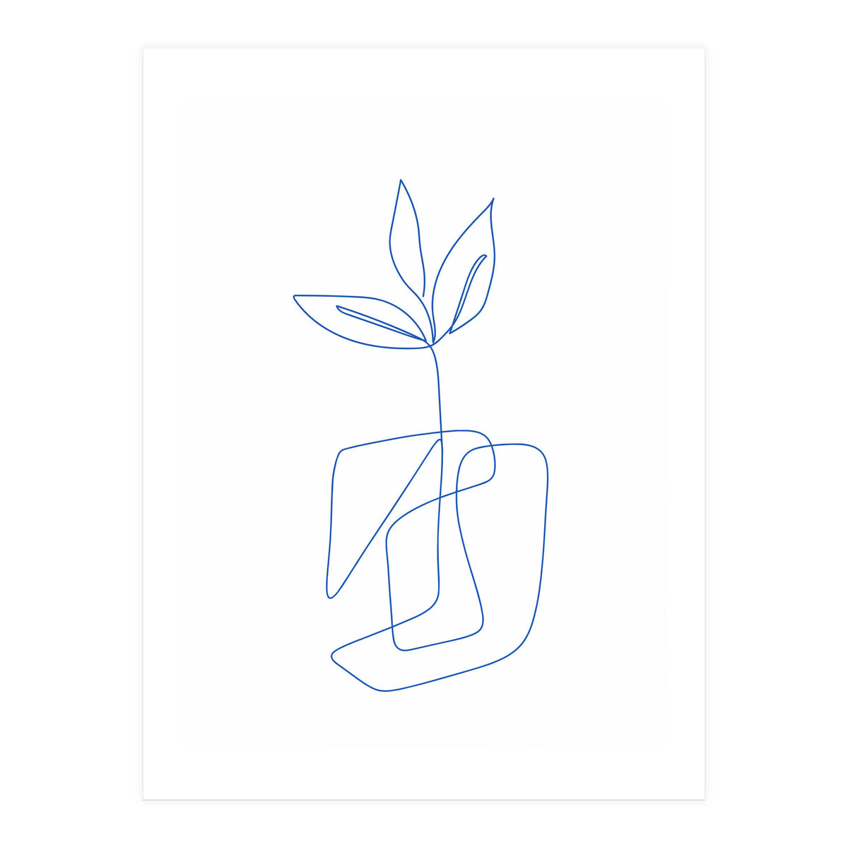 One Line Art Botanical II (Print Only)