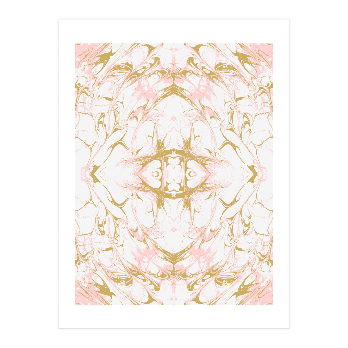 Pink mosaic marble 02 (Print Only)
